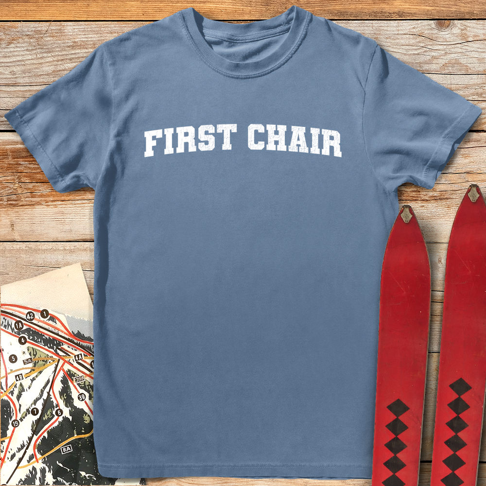 1135 First Chair Varsity White - Blue Jean