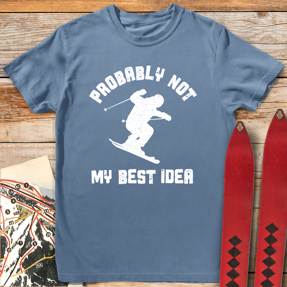 1153 Not My Best Idea White - Blue Jean