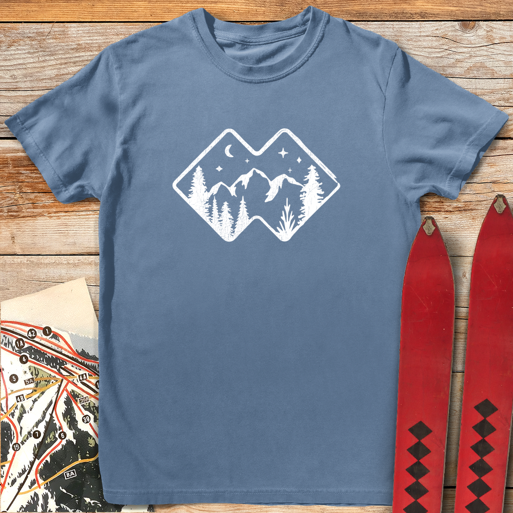 1166 Diamond Hills White - Blue Jean
