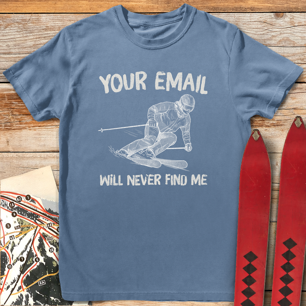 1173 Email Will Never Find Me Ski White - Blue Jean
