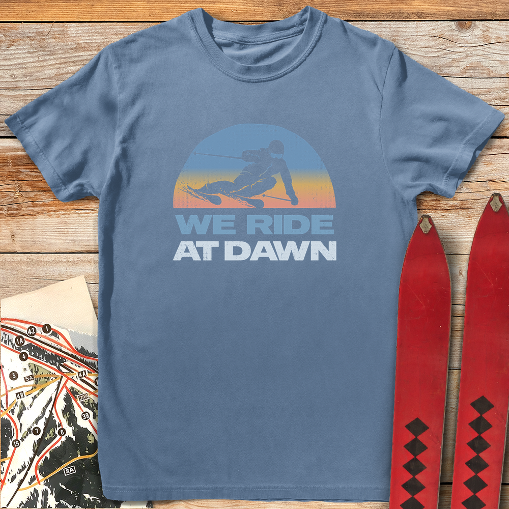 1172 We Ride At Dawn White - Blue Jean