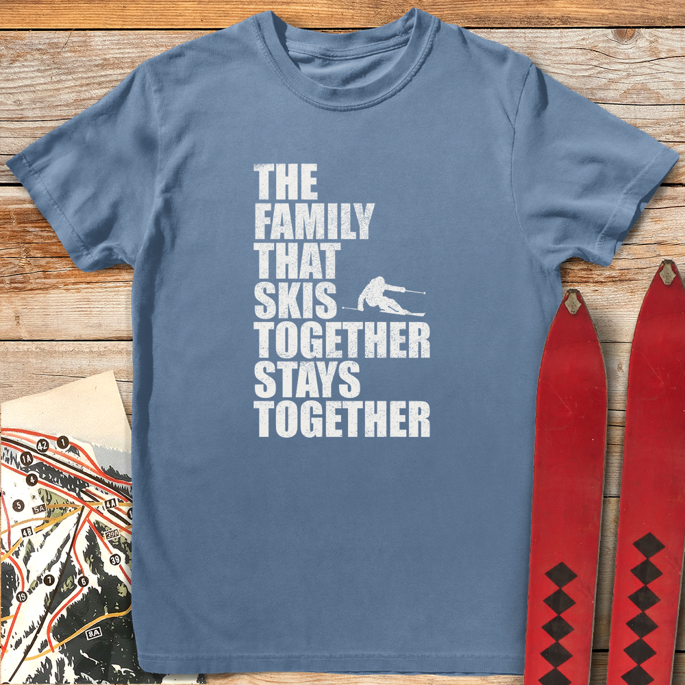 1176 The Family That Skis White - Blue Jean