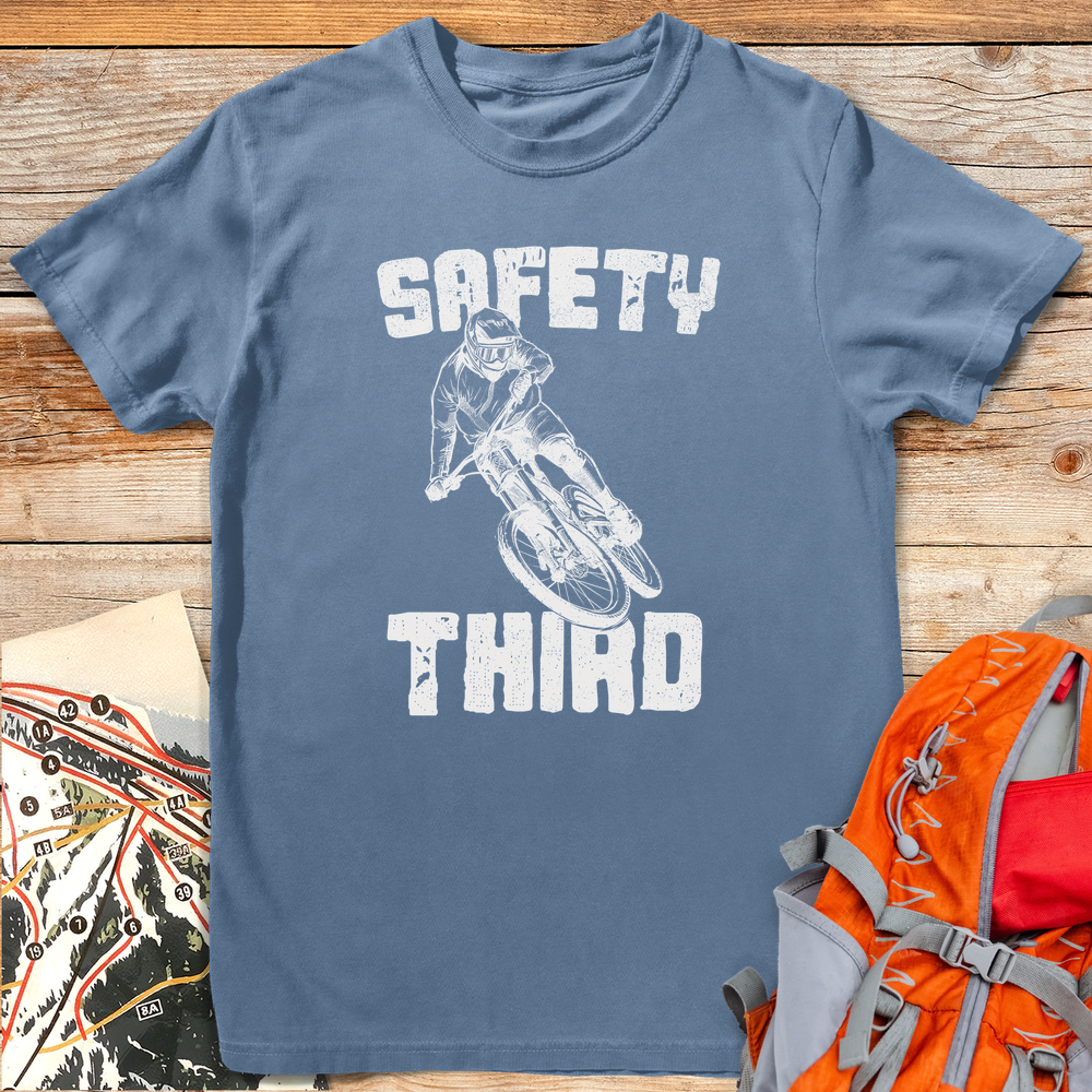 1181 Safety Third White - Blue Jean
