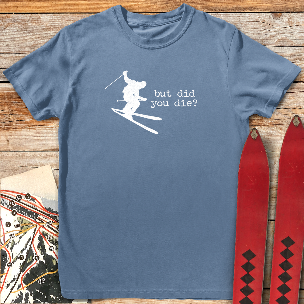 1203 Did You Die Ski White - Blue Jean
