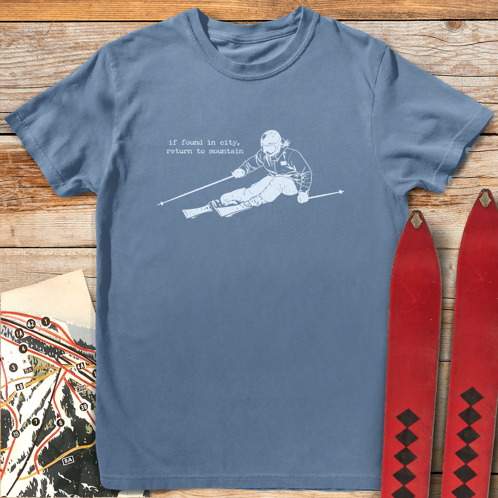 1201 Return To Mountain White - Blue Jean