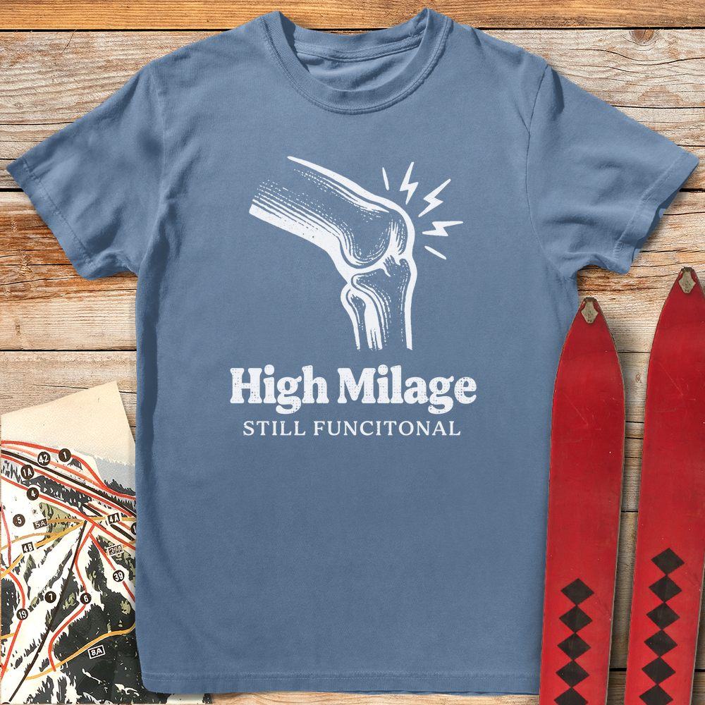 1213 High Milage Knees White - Blue Jean