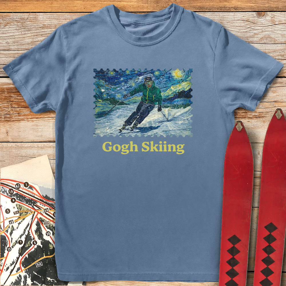 1237 Gogh Skiing - Blue Jean