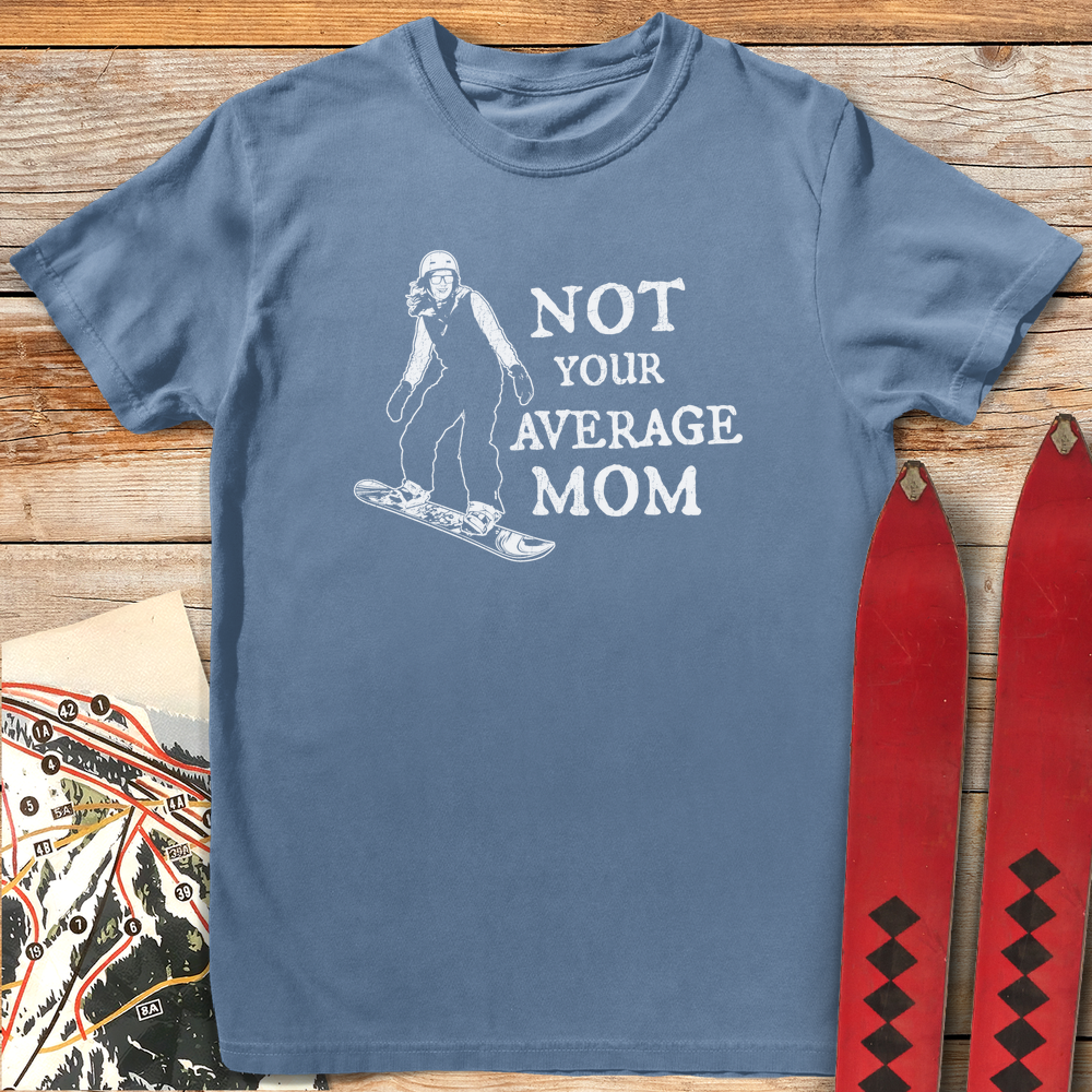 1244 Not Your Average Mom Snowboard White - Blue Jean