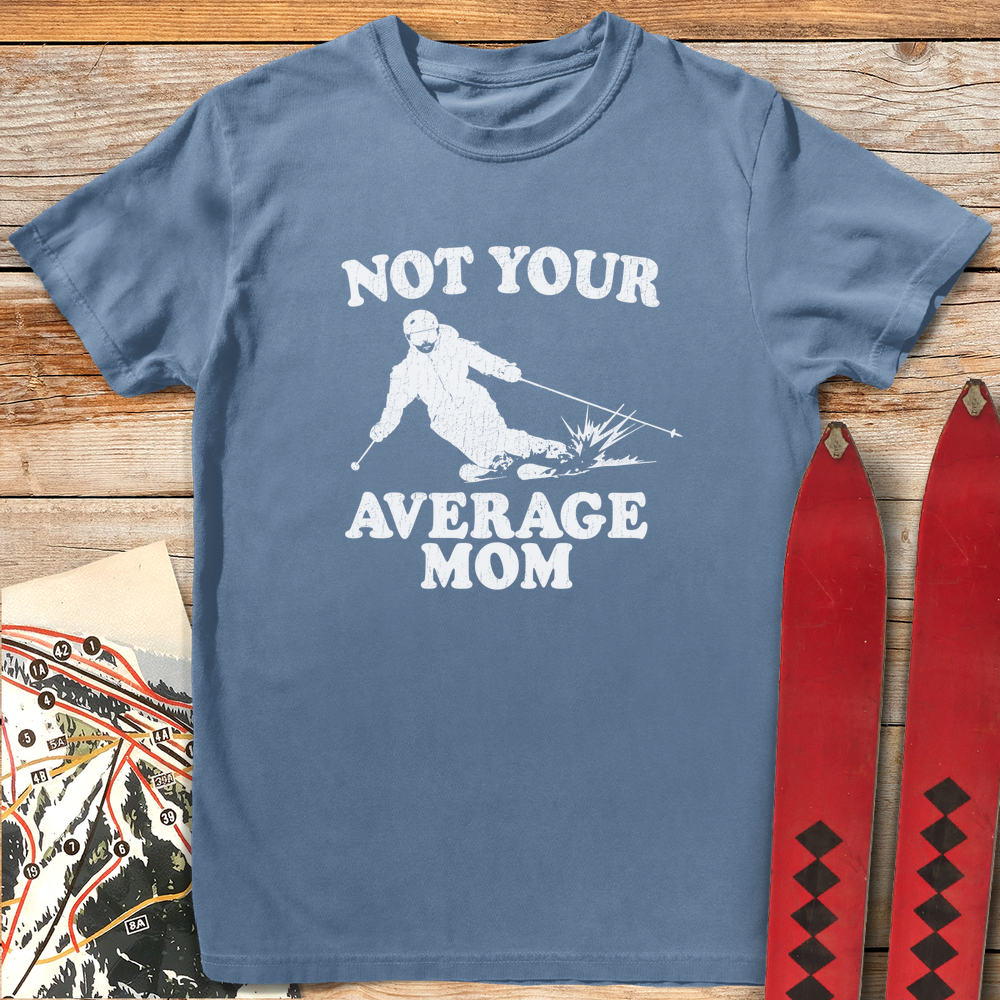 1243 Not Average Mom Ski White - Blue Jean