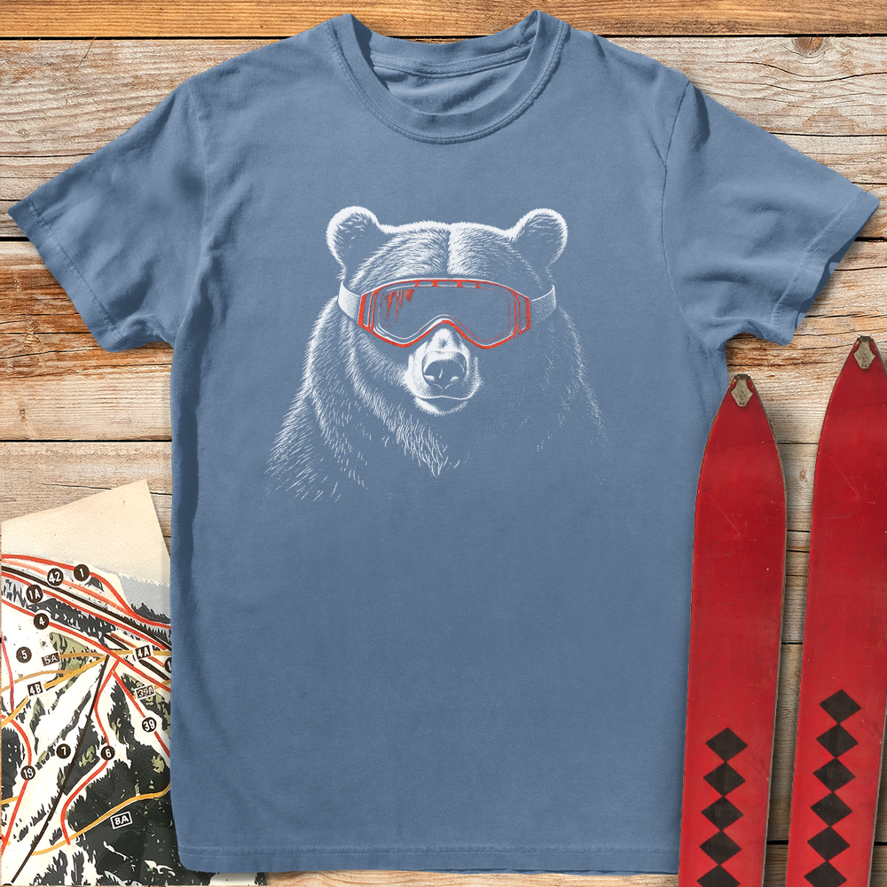 1251 Goggle Bear - Blue Jean