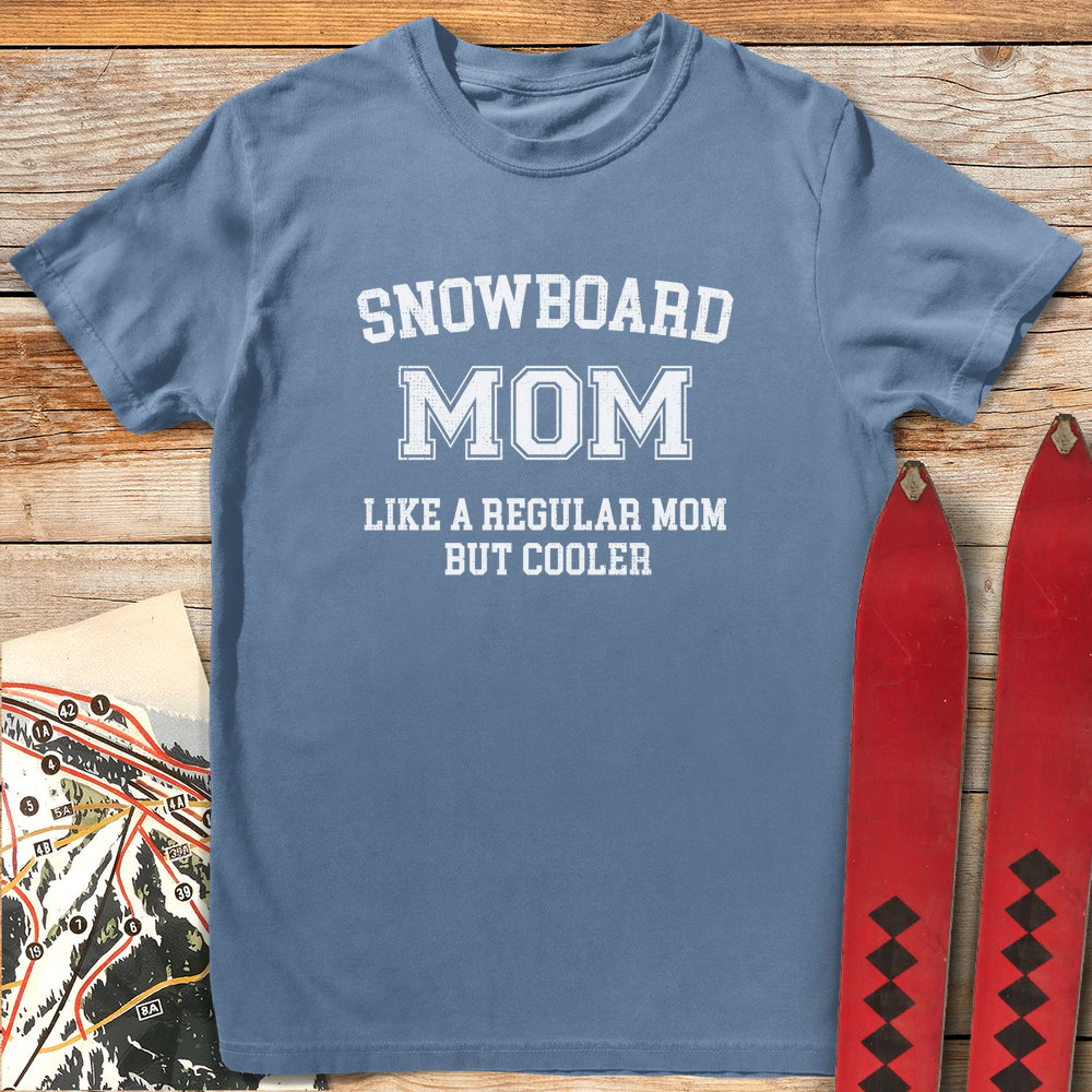 1249 Varsity Snowboard Mom White - Blue Jean
