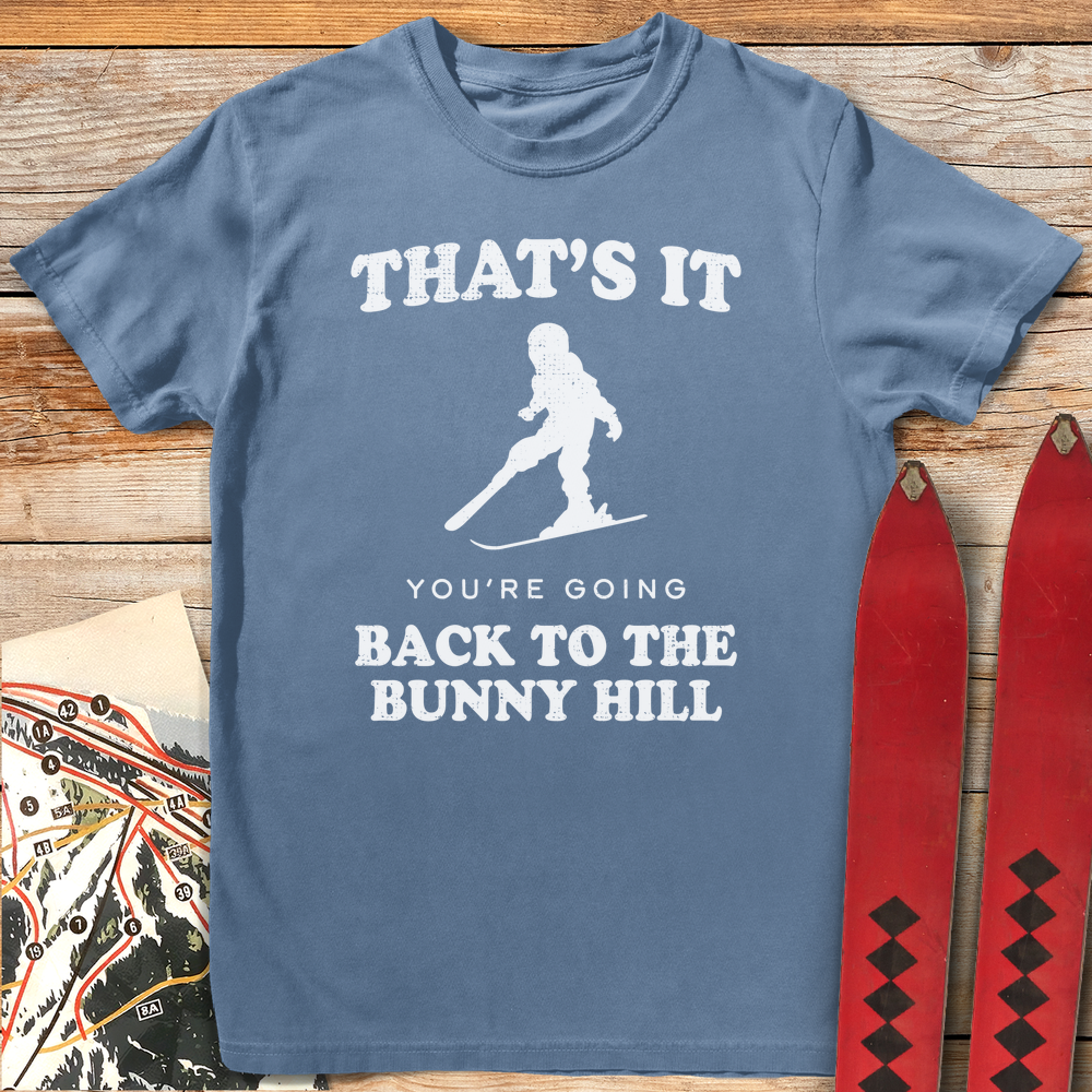 1263 Back To Bunny Hill White - Blue Jean