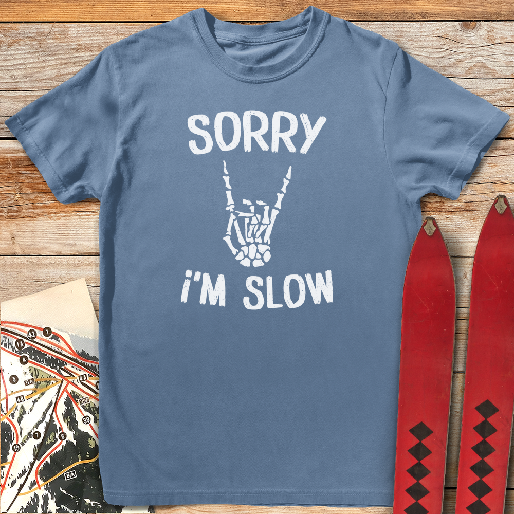 1262 Sorry I M Slow White - Blue Jean