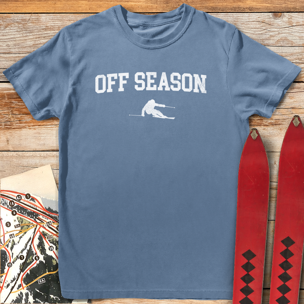 1271 Off Season Skier White - Blue Jean