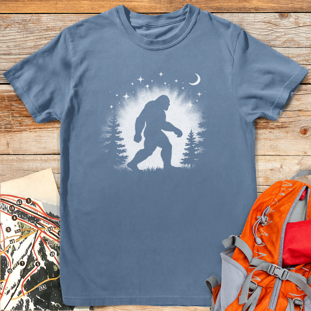1292 Squatch Silhouette - Blue Jean