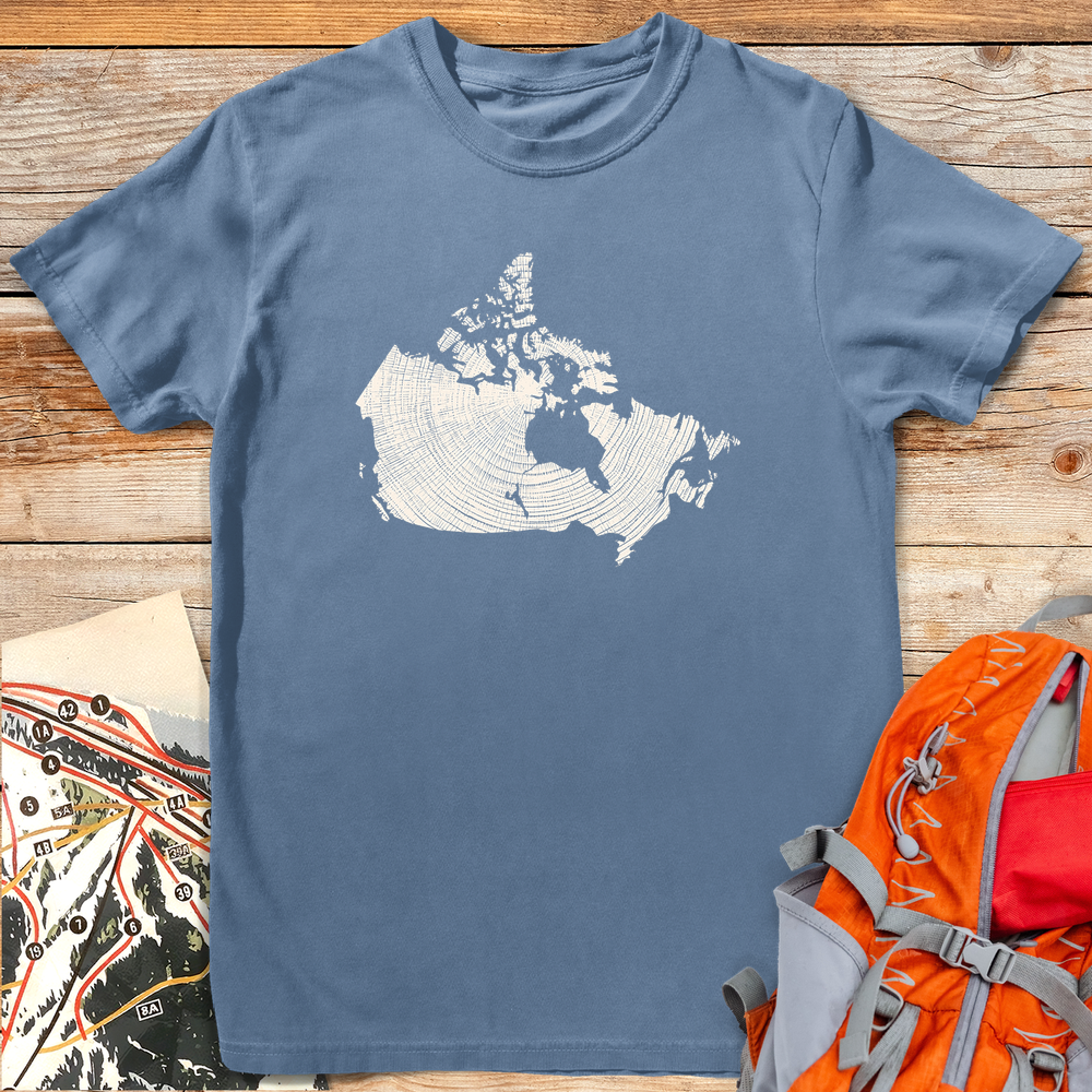 1317 Woodgrain Canada White - Blue Jean