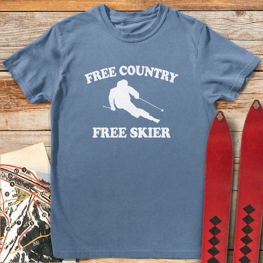 1335 Free Country Skier White - Blue Jean