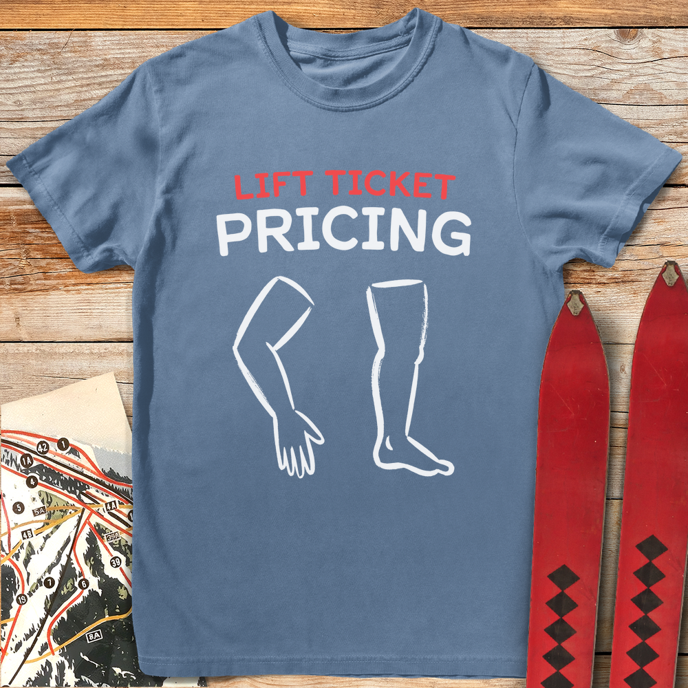 1339 Lift Ticket Pricing White - Blue Jean