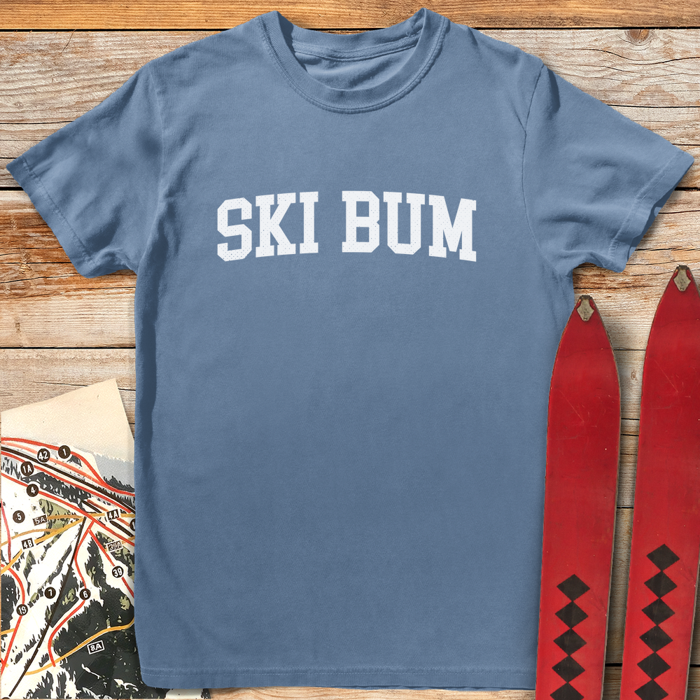 1358 Varsity Ski Bum White - Blue Jean