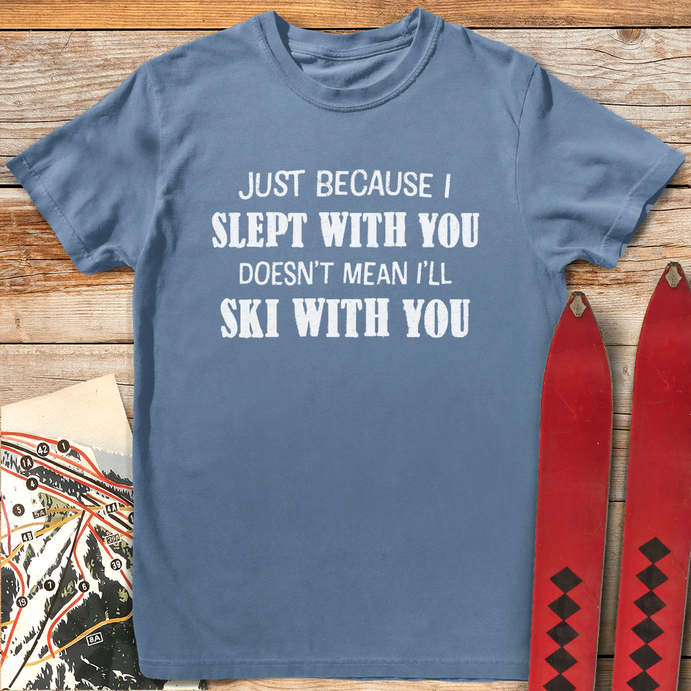 1368 All Sleep No Ski White - Blue Jean