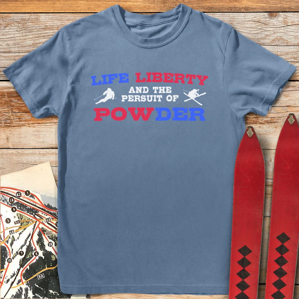 1387 Life Liberty Powder White - Blue Jean