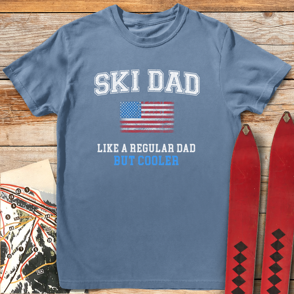 1424 Ski Dad Usa White - Blue Jean