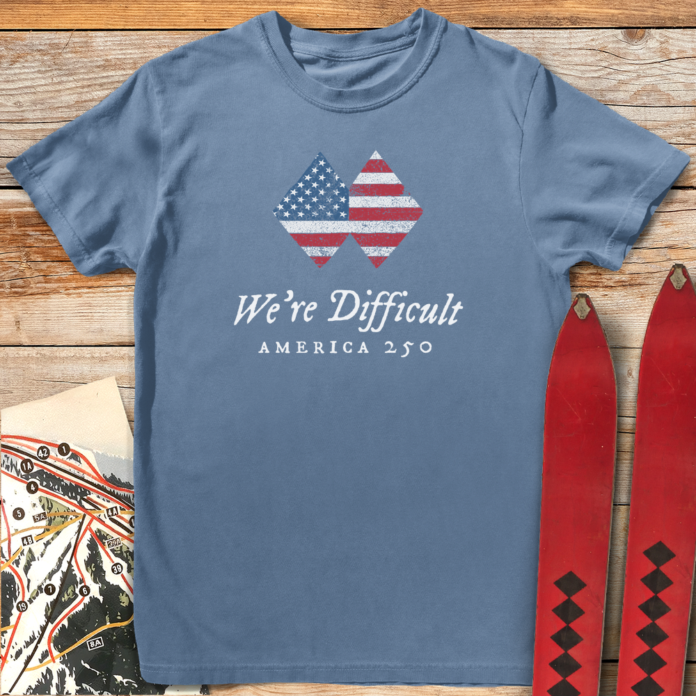 1416 We Re Difficult Usa 250 White - Blue Jean