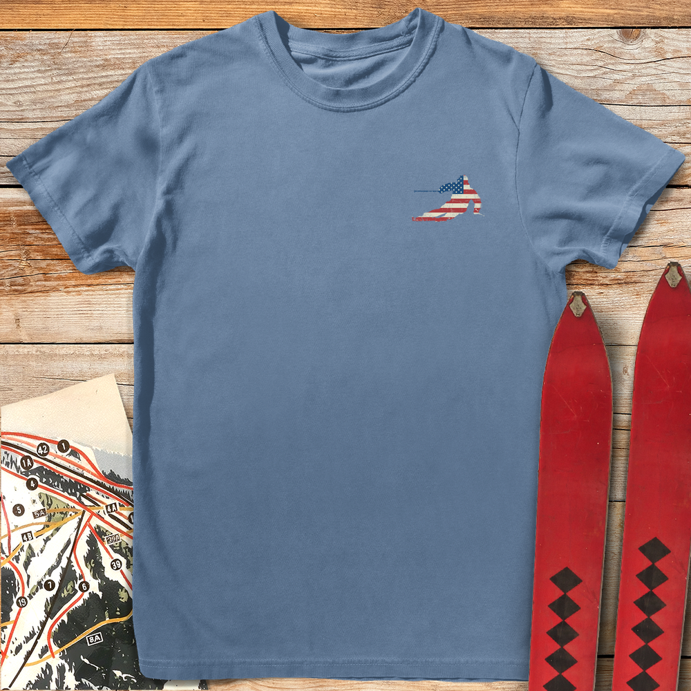 1405 Usa Flag Ski Pocket - Blue Jean