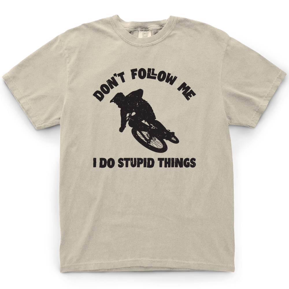 Don't Follow Me Bike T-Shirt - Ivory