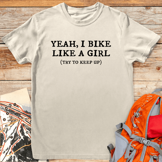 464 Bike Like A Girl - Ivory