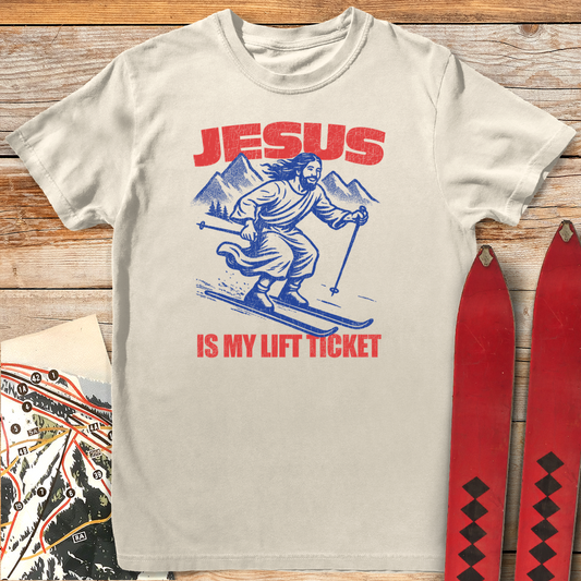 567 Jesus Lift Ticket - Ivory