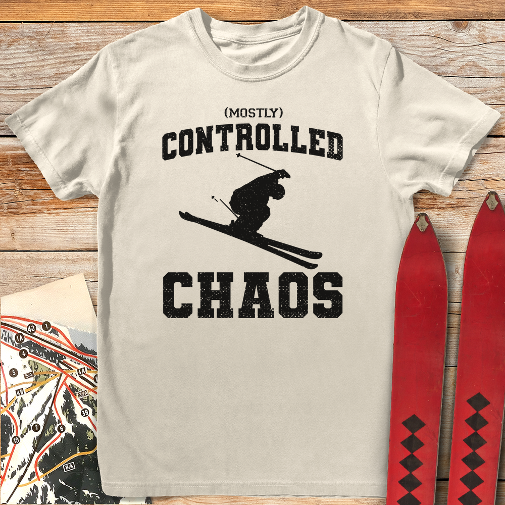643 Controlled Chaos White - Ivory