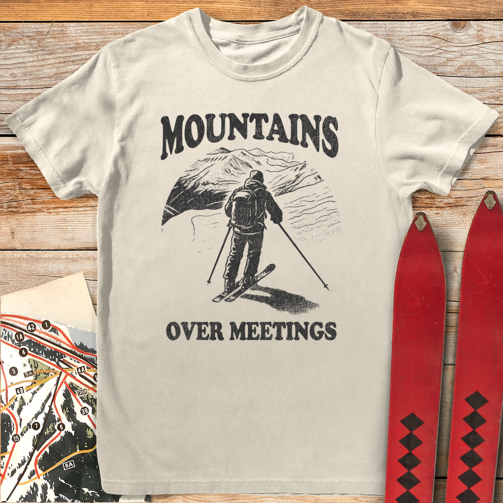 710 Mountains Over Meetings White - Ivory