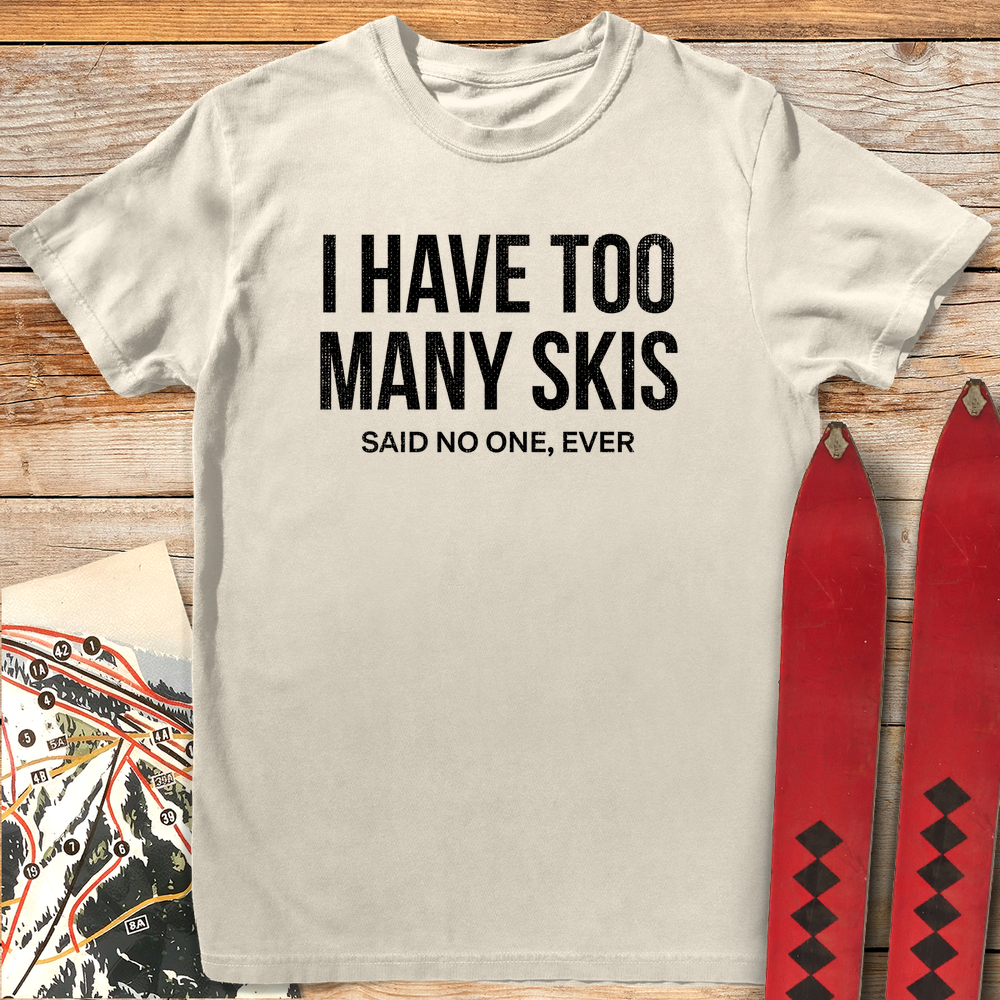 693 Too Many Skis White - Ivory