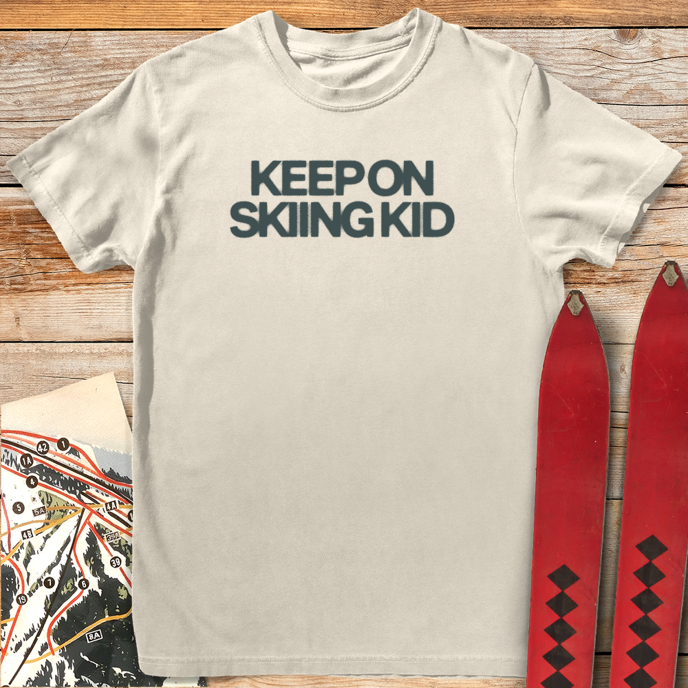 787 Keep Skiing Kid White - Ivory