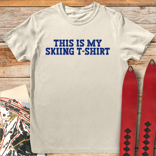 781 My Skiing T Shirt White - Ivory
