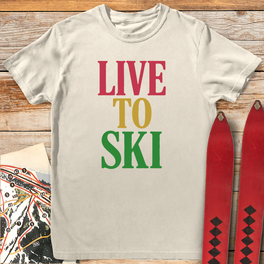 812 Live To Ski - Ivory