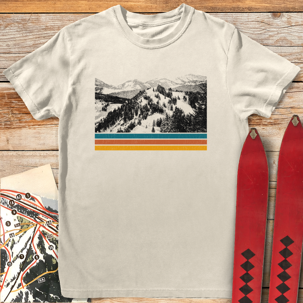 1056 Old School Landscape White - Ivory