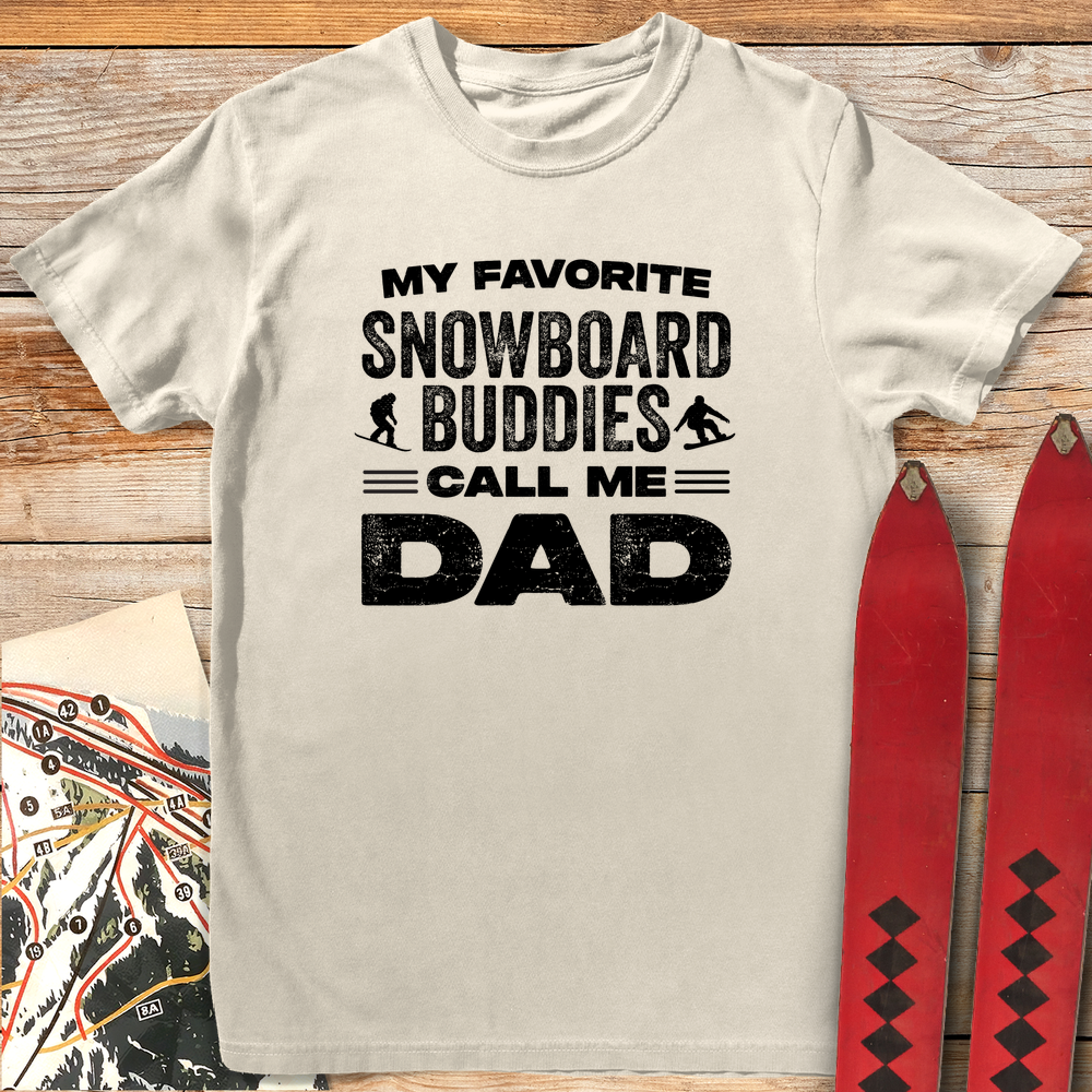 1035 Favorite Snowboard Buddies White - Ivory