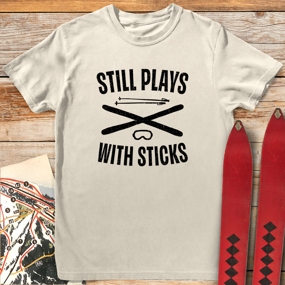 1108 Plays With Sticks White - Ivory