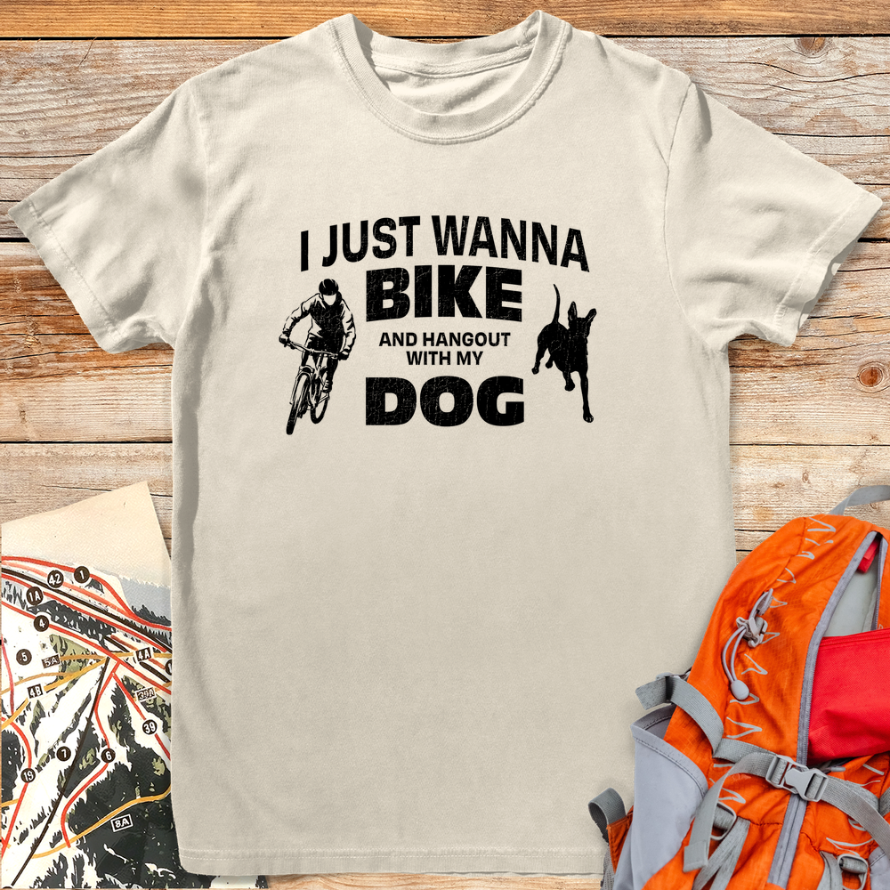 1193 Bikes And Dogs White - Ivory
