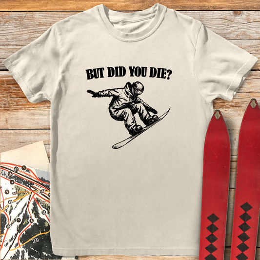 1208 Did You Die Snowboard White - Ivory