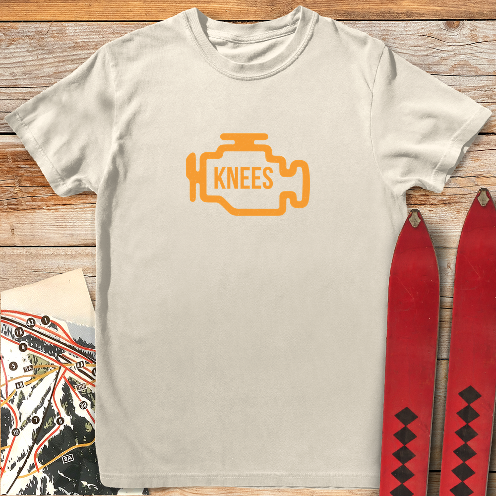 1211 Check Knees White - Ivory