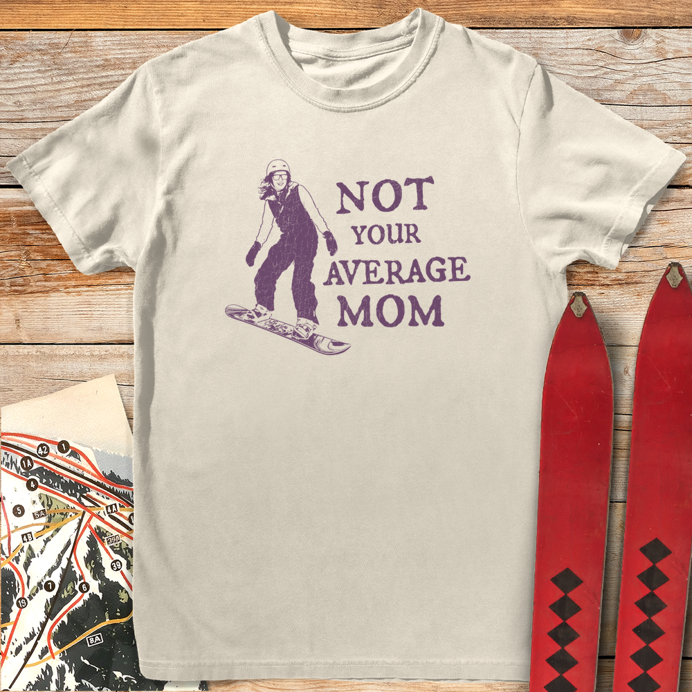 1244 Not Your Average Mom Snowboard White - Ivory