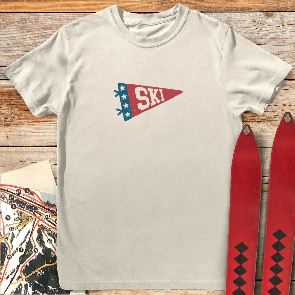 1300 Patriot Ski Flag White - Ivory