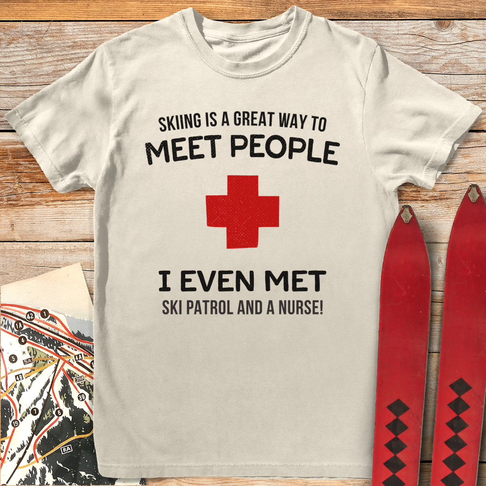 1340 Meet People Skiing White - Ivory