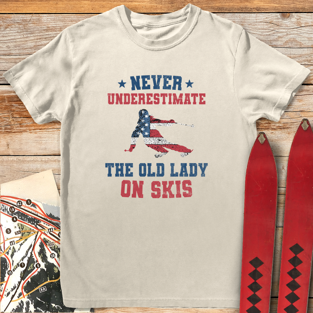1428 Old Lady Ski Usa White - Ivory