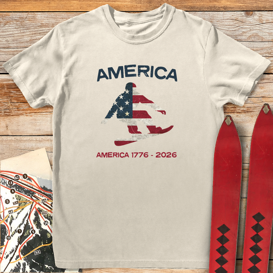 1423 Snowboard Usa Flag 250 White - Ivory