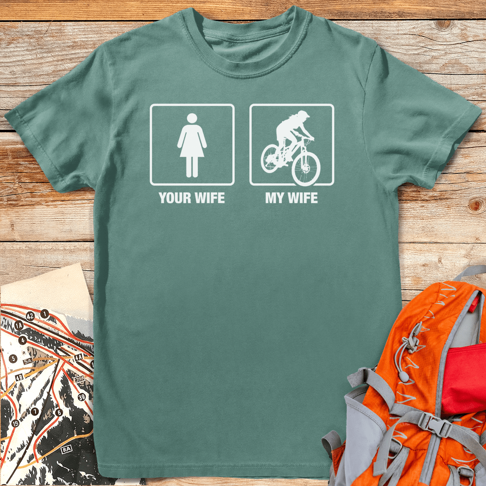 My Wife Bikes - Light Green