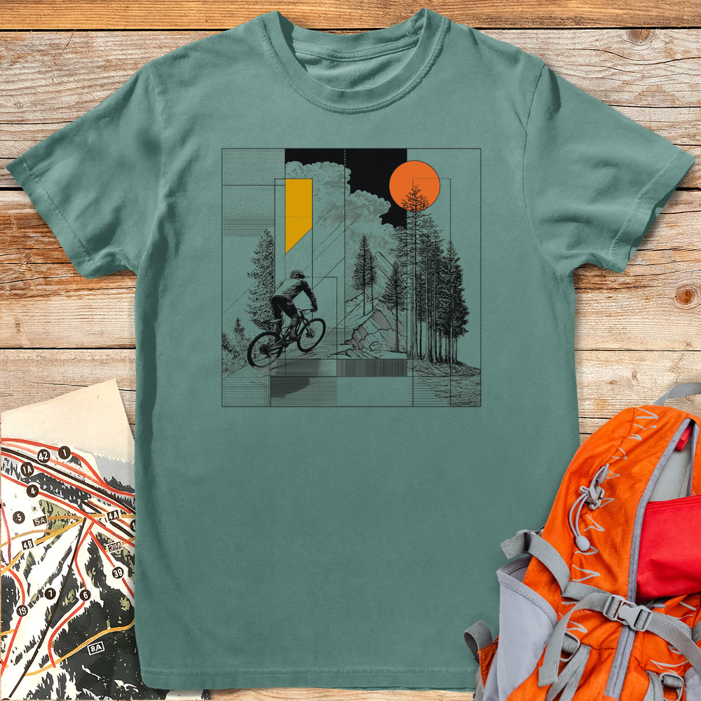 Geometric Trail - Light Green